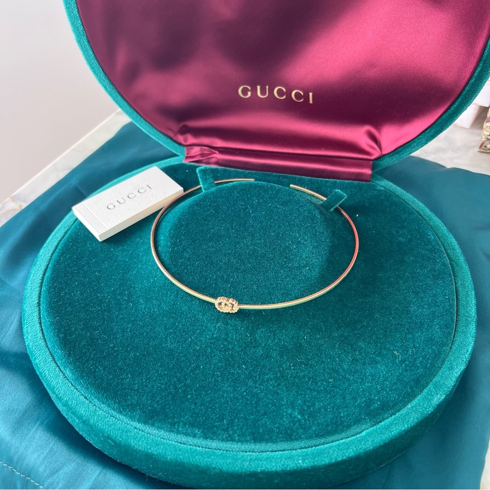 Gucci solid 18k GOLD Diamond Choker ✨RARE✨ - Picture 7 of 10